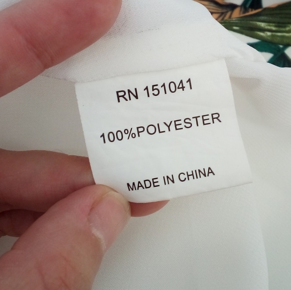 NWOT Anthropologie zhu Tropical Floral Orange Leaves Slit Flowy Dress S - Picture 11 of 16